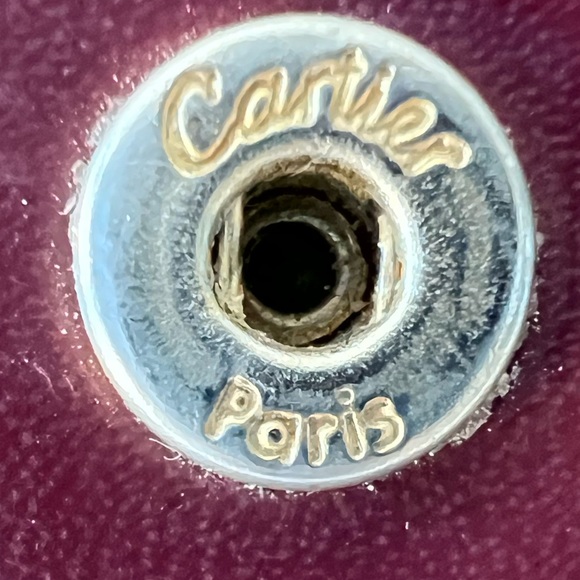 Authentic Must de Cartier, 6 key ring holder . Burgundy calfskin - Picture 9 of 11